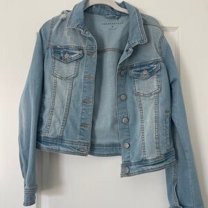 Aeropostale Women's Sky Blue Jean Jacket